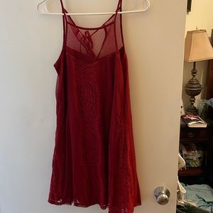 Red Lace Dress US Size Medium
